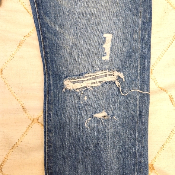 Madewell The Perfect Vintage Jean Size 27 Distressed Medium Wash Straight Leg - Picture 5 of 11